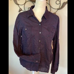 Tommy Hilfiger Navy button down.